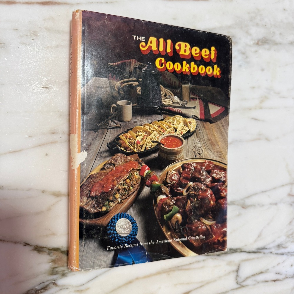 The All Beef Cookbook Favorite Recipes American National CowBelles Vintage